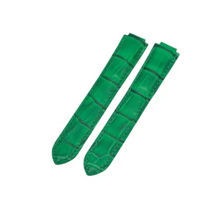 18mm Green Leather Watch Strap For Cartier Ballon Bleu - Picture 1 of 6