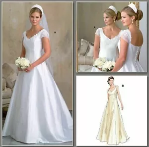 Vogue Novia Original Miss Vestido de Boda Dama de honor Vestido Patrón de costura V2788 6-10 - Imagen 1 de 6