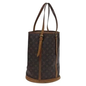 Borsa a tracolla Louis Vuitton Monogram Bucket GM M42236 LV originale IN060 - Foto 1 di 20