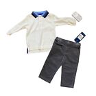 Kitestrings by Hartstrings Collared Shirt and Corduroy Pants Baby Size 12M NEW