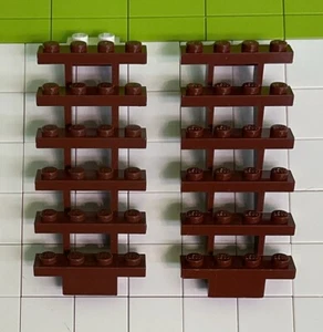 x2 LEGO Reddish Brown Stairs 30134 Castle, Harry Potter, Steps, City Stair Y958 - Picture 1 of 1
