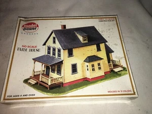 MODEL POWER HO SCALE FARM HOUSE VINTAGE NEW OLD STOCK SEALED - Picture 1 of 8