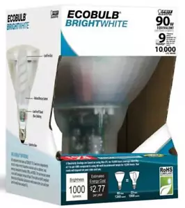 Feit ECOBulb Plus 23W / 90W 120V PAR38 Bright White Clear CFL Flood ESLQ23PAR38 - Picture 1 of 2