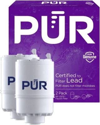 PUR Faucet Mount Replacement Filter 2-Pack, White (RF33752) Genuine PUR Filter - Image 1 of 4