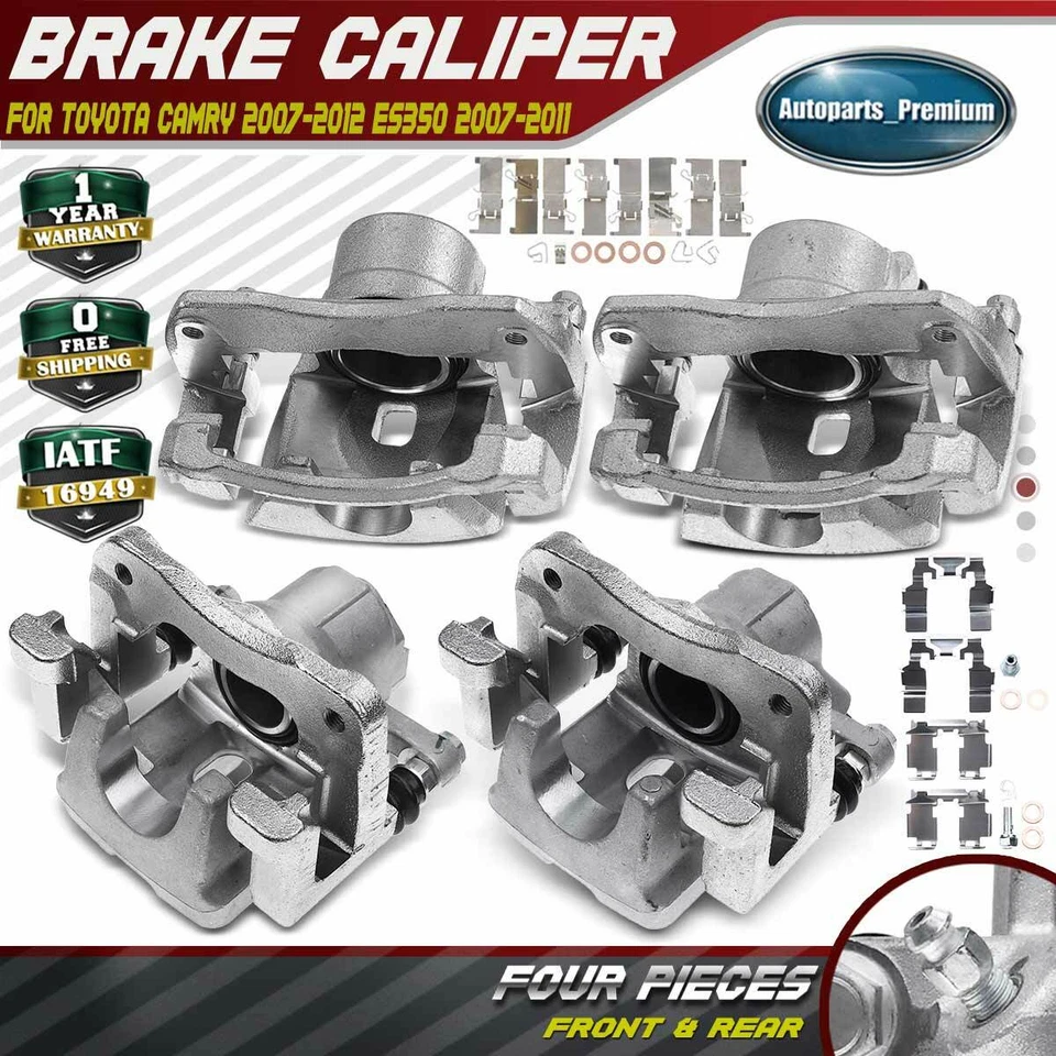 Комплект из 4 тормозных суппортов для Toyota Camry 2007-2012 ES350 2007-2011 передние и задние - Изображение 1 из 4
