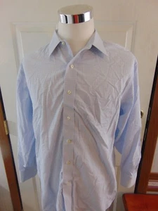 Brooks Brothers  Non-Iron Blue Regular Fit Check Dress Shirt Sz 16.5-33 GUC - Bild 1 von 3