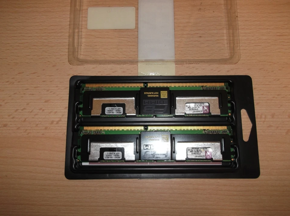  MEMORIA RAM 2GB (2x1GB) PC2-5300F DDR1-KINGSTON KTM5780/2G - Immagine 1 di 1