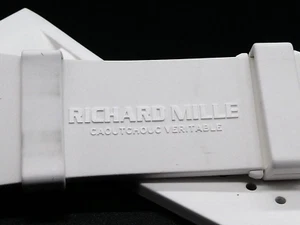 NEAR MINT Genuine Richard Mille RM011 White Rubber Watch Band Size M From JAPAN - Picture 1 of 15