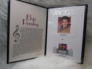 Elvis Presley Book Of The first day issued stamp by Fleetwood 9x6 - Picture 1 of 7