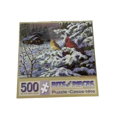 Brocas y piezas - Rompecabezas de 500 piezas de brillo cálido de invierno - Terry Doughtry Foto 1 de 4