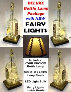 IHRE WAHL Schnaps Bar Flasche LAMPE mit DOPPELSCHNÜR Schirm FEENLICHTER & LED-Lampe - Bild 1 von 5