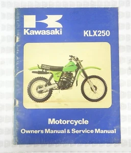 Kawasaki 99920-1063-01 Motorcycle Owner's & Service Manual KLX KLX250 - Picture 1 of 4