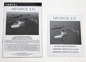 Propel NFORCE 2.0 RC Helicopter Flight INSTRUCTION MANUAL & Warranty Card ONLY - Picture 1 of 2
