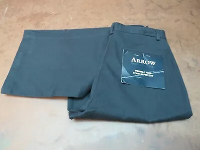 New pair of Arrow Khakis 39X30 Dress trousers pants Black 18 regular - Image 1 of 4