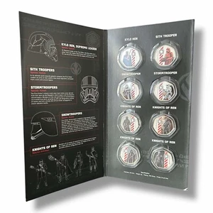 Star Wars - The Dark Côté 50p en Forme De Pièces Complet Édition Dossier - Picture 1 of 4