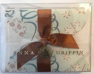 ANNA GRIFFIN SCHNEEFLOCKE & KONFETTI BAND Pergament Gatefold Einladung/Verpackung x 8 Neu im Karton - Bild 1 von 3