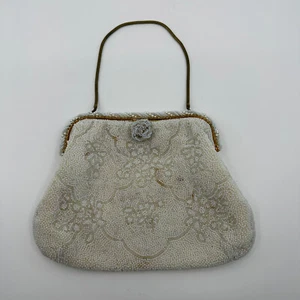 Französische Antike Handtasche Vintage Handarbeit - Bild 1 von 7