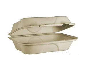 World Centric TO-SC-UHB, 9x6x2.5-Inch Fiber Hinged Container, 500/CS - Picture 1 of 1