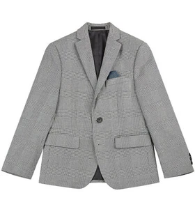 Lauren Ralph Lauren Big Boys Plaid Classic Sport Coats 18R Black/White - NWT - Picture 1 of 3