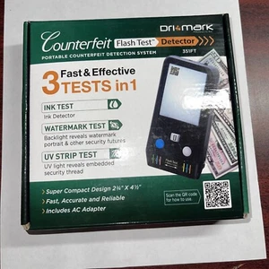 Dri Mark Flash Test Counterfeit Detector - Ultraviolet, Watermark, Ink - 1 - Picture 1 of 2