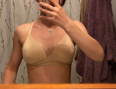 Cream Wireless Aerie Bra Size Small Great for Dance! - Image 1 of 4