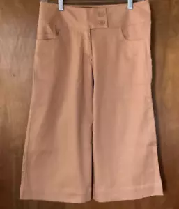 Women’s Stretch Gaucho Pants Wide Leg Size S Camel color - Picture 1 of 5