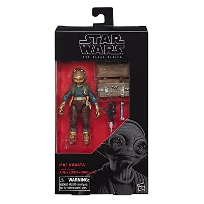 NEW STAR WARS THE BLACK SERIES - #49 MAZ KANATA 6" FIGURE C3289 - image 1 of 2