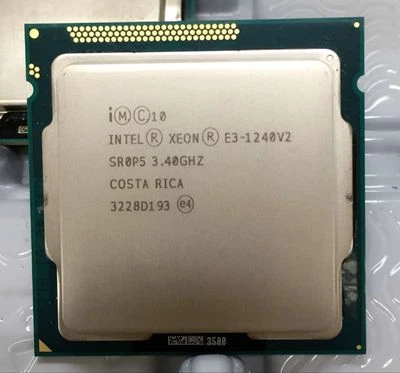 Intel Xeon E3-1240V2 CPU 8M Cache 3.40 GHz Quad Core LGA 1155 SR0P5  Tested - Image 1 of 2