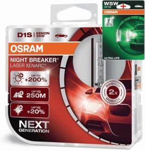 Osram D1S 12/24V 35W XENARC NIGHT BREAKER LASER +200% 2Stk.+W5W LL - Bild 1 von 3