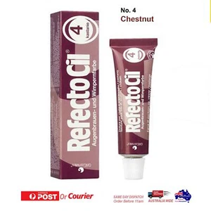 Refectocil Tint 4 Chestnut Eyelash Lash Eyebrow Brow Tinting Colour Dye Eye 15ml - Picture 1 of 2
