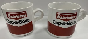 Vintage Sammlerstück X2 Batchelor's Cup-a-soup Tasse Becher Junggesellen - Bild 1 von 8