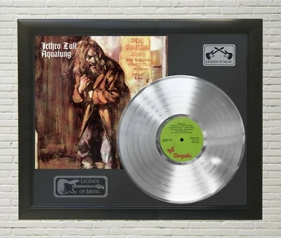 Jethro Tull - Aqualung SILVER Framed Legends Of Music LP Record Display.  - Image 1 of 4
