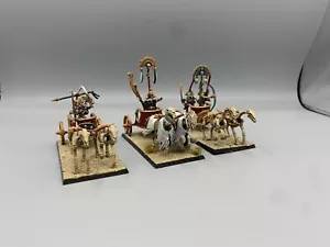 Warhammer The Old World: Tomb Kings of Khemri King in Chariot and 2 x Chariots - Picture 1 of 3