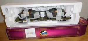 MTH 20-92184E U.S. ARMY 60' FLAT CAR O SCALE TRAIN 2 M1a ABRAMS TANKS MILITARY - Bild 1 von 4