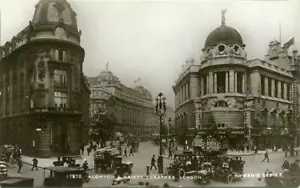 REAL PHOTOGRAPHIC POSTCARD OF ALDWYCH & GAIETY THEATRES, LONDON - Picture 1 of 2