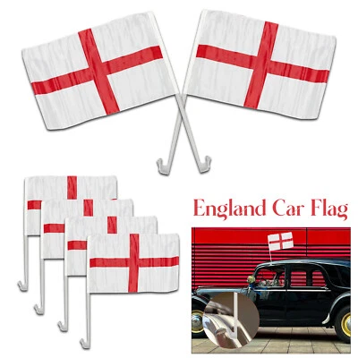 1-20pcs England Car Flag Window Sports Football Events St George Cross Flags UK - Image 1 of 4