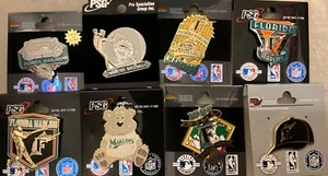 Juego de 8 prendedores de coleccionista con logotipo de los Florida Marlins PRECIO EXPLOSIVO - Imagen 1 de 1