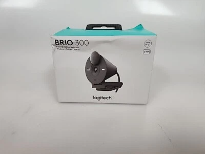 NEW LOGITECH BRIO 300 FULL HD 1080P WEBCAM 960-001497  - Image 1 of 4