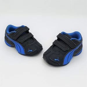 Puma Tazon 5 TD Bebé Niño Pequeño Negro Azul Zapatos Sin Cordones Tenis 359152 02 Talla 5C - Imagen 1 de 12
