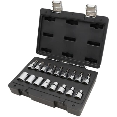 Assortimento Set 17 Chiavi a Bussola 1/2" Torx Maschio Femmina BETA in Valigetta - Immagine 1 di 4