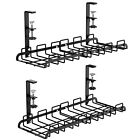 iSPELCE Under Desk Cable Management - 2 Pack 17.7" Cable Management Tray Clea...