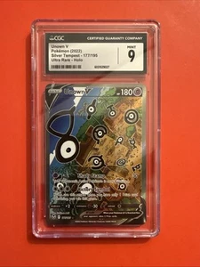 Unown V - CGC 9- Alt Art Silver Tempest 177/195 Full Art Pokemon Card - Picture 1 of 2