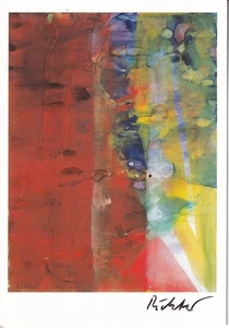 Gerhard Richter - Künstler - Klappkarte - original signiert - Bild 1 von 3