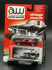 Autoworld 1969 Pontiac Trans Am Firebird 1 di 1256 serie 1 Vhtf - Foto 1 di 2