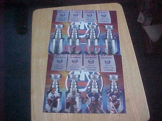 (2) New York Islanders DYNASTY 8x10 Color Photos   Free Shipping - Image 1 of 1