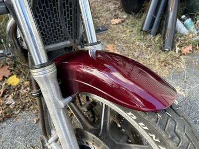 Guardabarros delantero 85 Kawasaki Vulcan VN700 VN 700 rojo con pernos 84? 86? 87? 88? 750? Foto 1 de 4