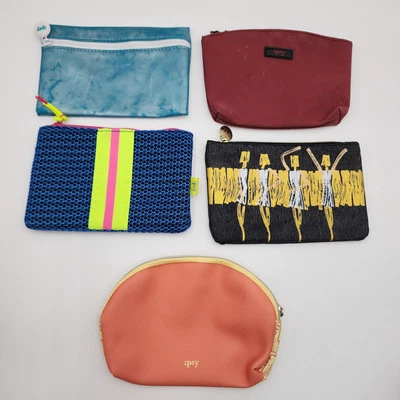 Ipsy Bolsas Lote de 5 Bolsas de Maquillaje Cosmético Glamour Bolsas de Belleza con Cremallera Multicolor Foto 1 de 4