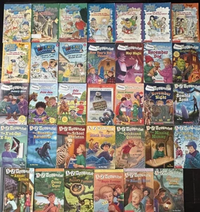 Lot of 34 A to Z & Calendar / Jigsaw Jones/ Milo & Jazz Mysteries mixed lot - Picture 1 of 24