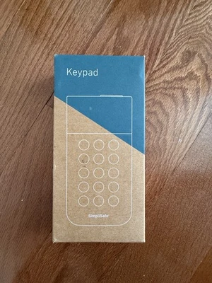 SimpliSafe Alarm Security Wireless Keypad Pinpad KP3W White 3rd Gen New Open Box - Image 1 of 4