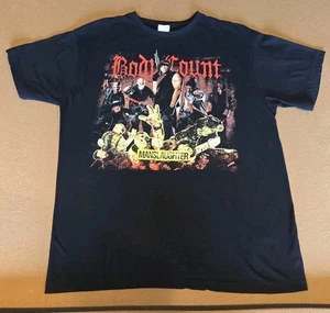 Rare Ice T Body Count Manslaughter Print Tour Shirt Size Large Rap Rock Metal - Picture 1 of 10